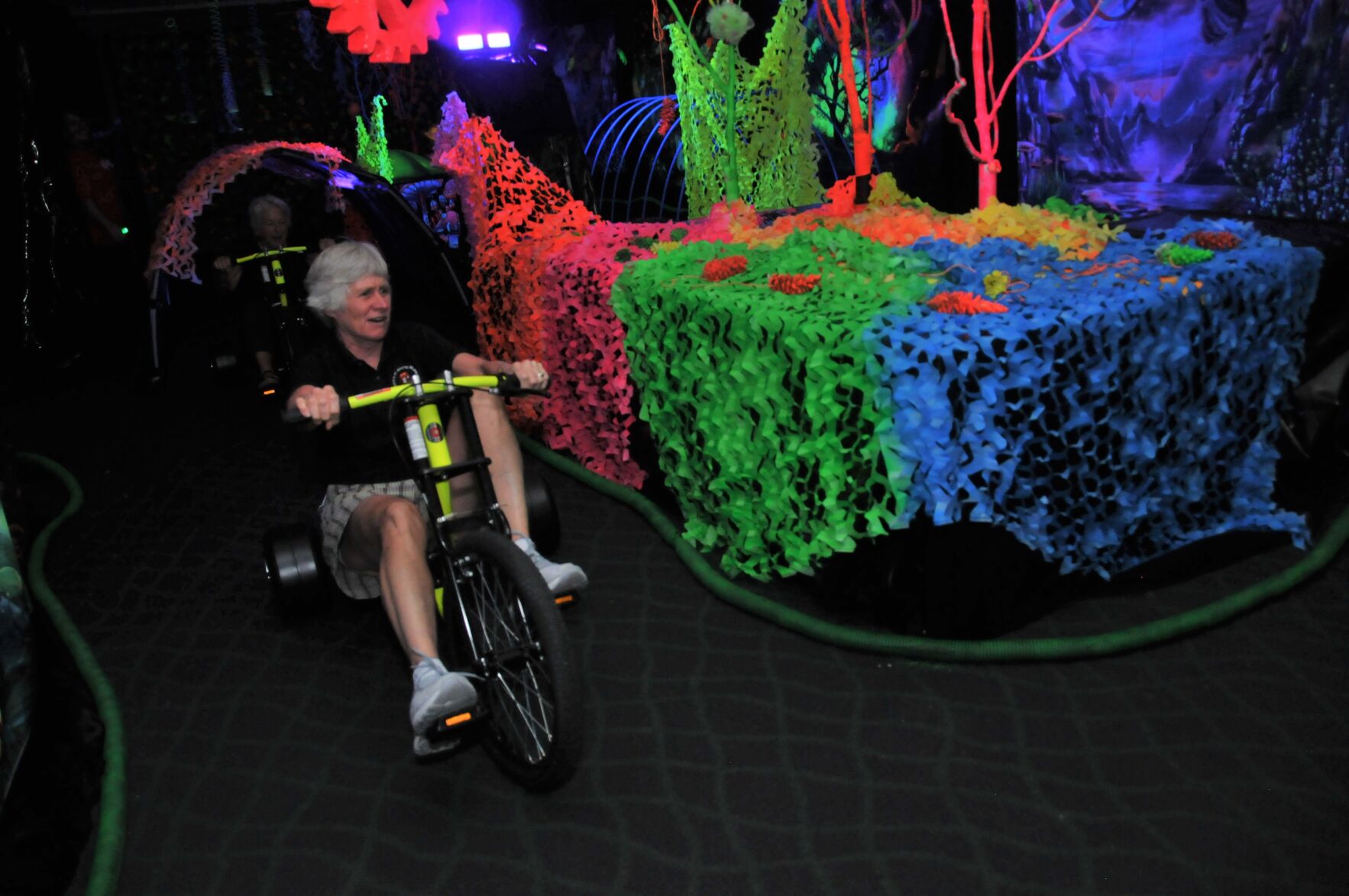 Race around the Big Wheels Glow Course